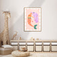 Purple Haired Mermaid Print, Kids Mermaid Room, Kids Art Prints, Fun Art Print, Colourful Rainbow Poster, A5, A4, A3 Kids Wall Art,