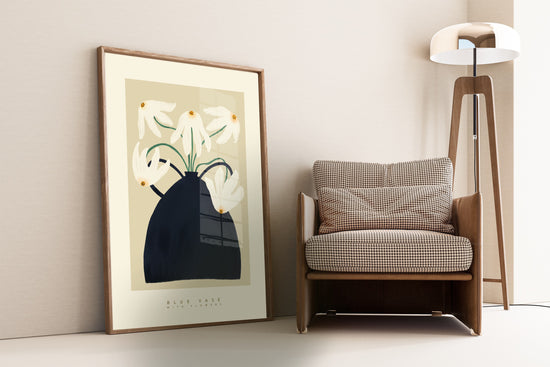 Navy Vase | Unframed