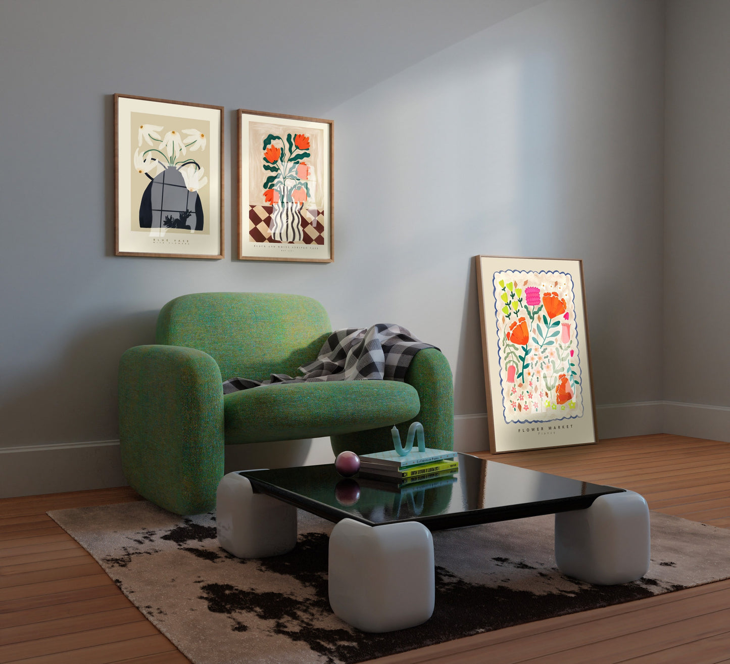 Navy Vase | Unframed