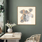 Square Blue Vase | Unframed