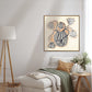 Square Blue Vase | Unframed