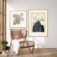 Square Blue Vase | Unframed