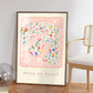 Dove of Peace / bird floral Art / Nursery / Kids Room / Print / Affirmation / Pretty / kids / Flowers / Colour Pop / Bright / Peace Dove