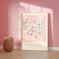 Dove of Peace / bird floral Art / Nursery / Kids Room / Print / Affirmation / Pretty / kids / Flowers / Colour Pop / Bright / Peace Dove