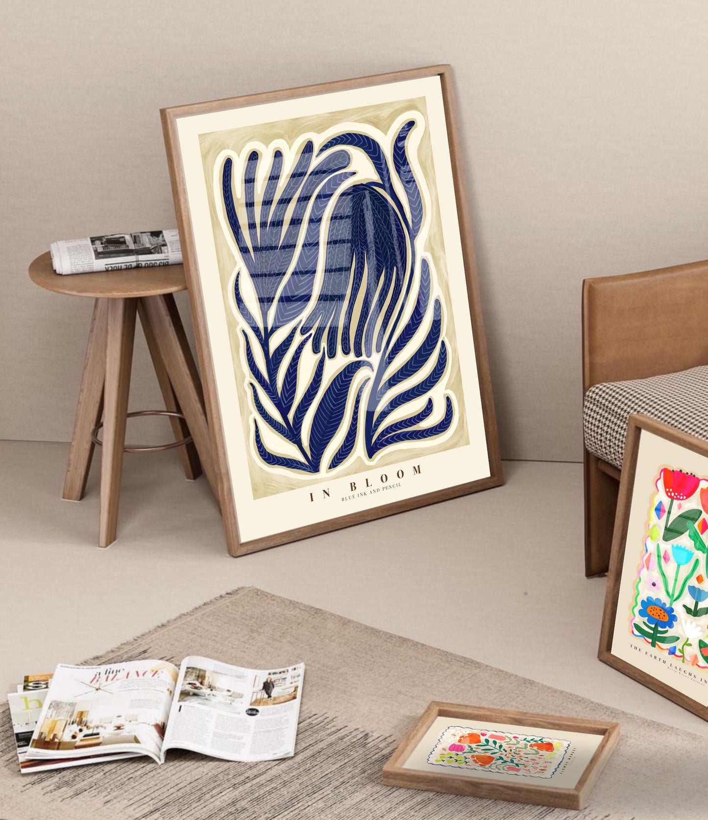 Blue Bloom| Unframed