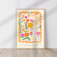 You Are My Sun / Flower illustration / Eco / Nursery Art / Kids Room / Art / Print / Gifts for Her / kids / Flowers / Colour Pop / Bright