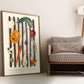Vegetable Market, Hand Drawn Autumn Drawing, Veg Art Print, Fall Art Print, Colourful Home Decor, Home Decor, Wall Art, Autumn Wall Art,