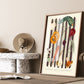 Vegetable Market, Hand Drawn Autumn Drawing, Veg Art Print, Fall Art Print, Colourful Home Decor, Home Decor, Wall Art, Autumn Wall Art,