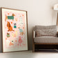 Puppy Love Print / kids dog illustration / Nursery Art / Kids Room / Art / Print / Gifts for Her / kids / dog poster / Colour Pop / Bright