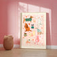 Puppy Love Pink | Unframed