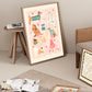 Puppy Love Pink | Unframed