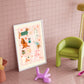 Puppy Love Pink | Unframed