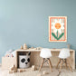 Smiley Flower / Flower illustration / Eco / Nursery Art / Kids Room / Art / Print / Gifts for Her / kids / Flowers / Colour Pop / Bright