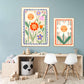 Spring Day / Flower illustration / Eco / Nursery Art / Kids Room / Art / Print / Gifts for Her / kids / Flowers / Colour Pop / Bright