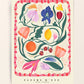 Fleurs D’été, Hand Drawn Abstract Flower Drawing, Floral Art Print, Maximalist Art Print, Colourful Home Decor, Pink Home Decor,