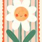 Smiley Flower / Flower illustration / Eco / Nursery Art / Kids Room / Art / Print / Gifts for Her / kids / Flowers / Colour Pop / Bright