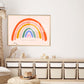 Happy Raimbow, Rainbow Art, Kids Art Prints, Kids Art Print, Colourful Rainbow Poster, Inspirational Kids,, A4, A3 Kids Wall Art,