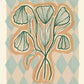 Line Drawing Bouquet | Unframed