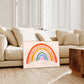 Happy Raimbow, Rainbow Art, Kids Art Prints, Kids Art Print, Colourful Rainbow Poster, Inspirational Kids,, A4, A3 Kids Wall Art,