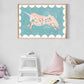 Beautiful Unicorn Print, Kids Unicorn Room, Kids Art Prints, Fun Art Print, Colourful Rainbow Poster, A5, A4, A3 Kids Wall Art,