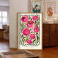 Summer Peony, Colourful Quirky Handrawn Art, Peonies, Colourful Art, Bright Colourful Art Print, Modern Art Print, Gallery Wall, Bathroom,