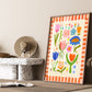Summer Flower Kids Print / Flower illustration / Nursery Art / Kids Room / Art / Print / Gifts for Her / Flowers / Colour Pop / Bright