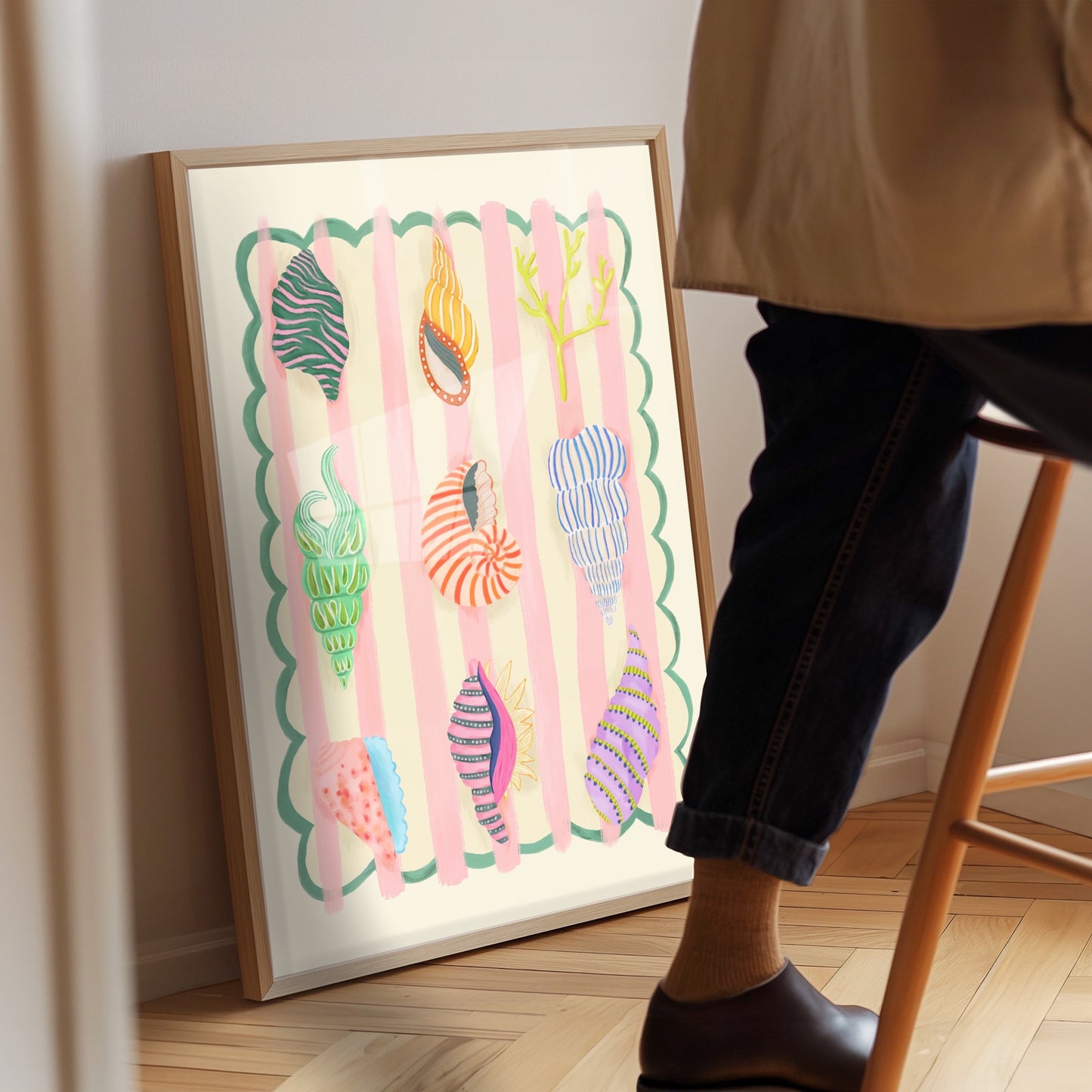 Colourful Shells | Unframed