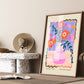 Lilac Maximalist Vase, Colourful Quirky Handrawn Art, Jug, Colourful Art, Bright Colourful Art Print, Modern Art Print, Flowers, Floral