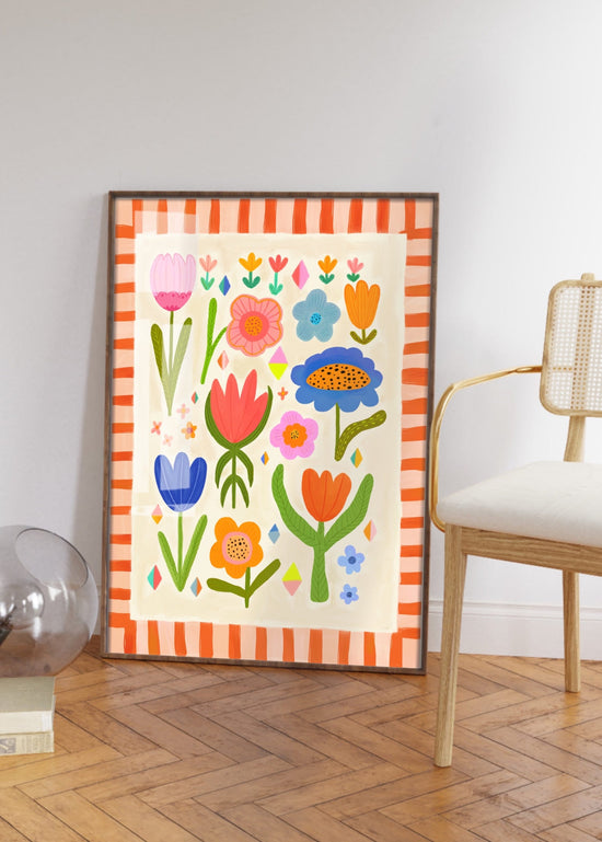 Summer Flower Kids | Unframed