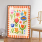 Summer Flower Kids Print / Flower illustration / Nursery Art / Kids Room / Art / Print / Gifts for Her / Flowers / Colour Pop / Bright