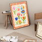 Summer Flower Kids Print / Flower illustration / Nursery Art / Kids Room / Art / Print / Gifts for Her / Flowers / Colour Pop / Bright