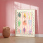Colourful Shells/ Bathroom Print / Beach Print / Shell Art / Colourful Bathroom/ Maximalist / shell / Wall Art / shells / Summer Print /
