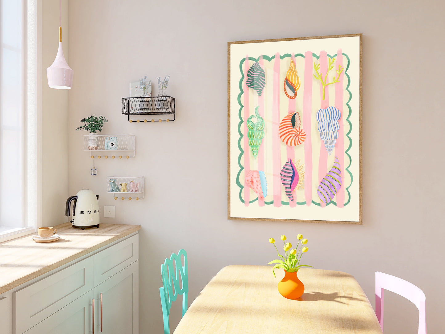 Colourful Shells | Unframed