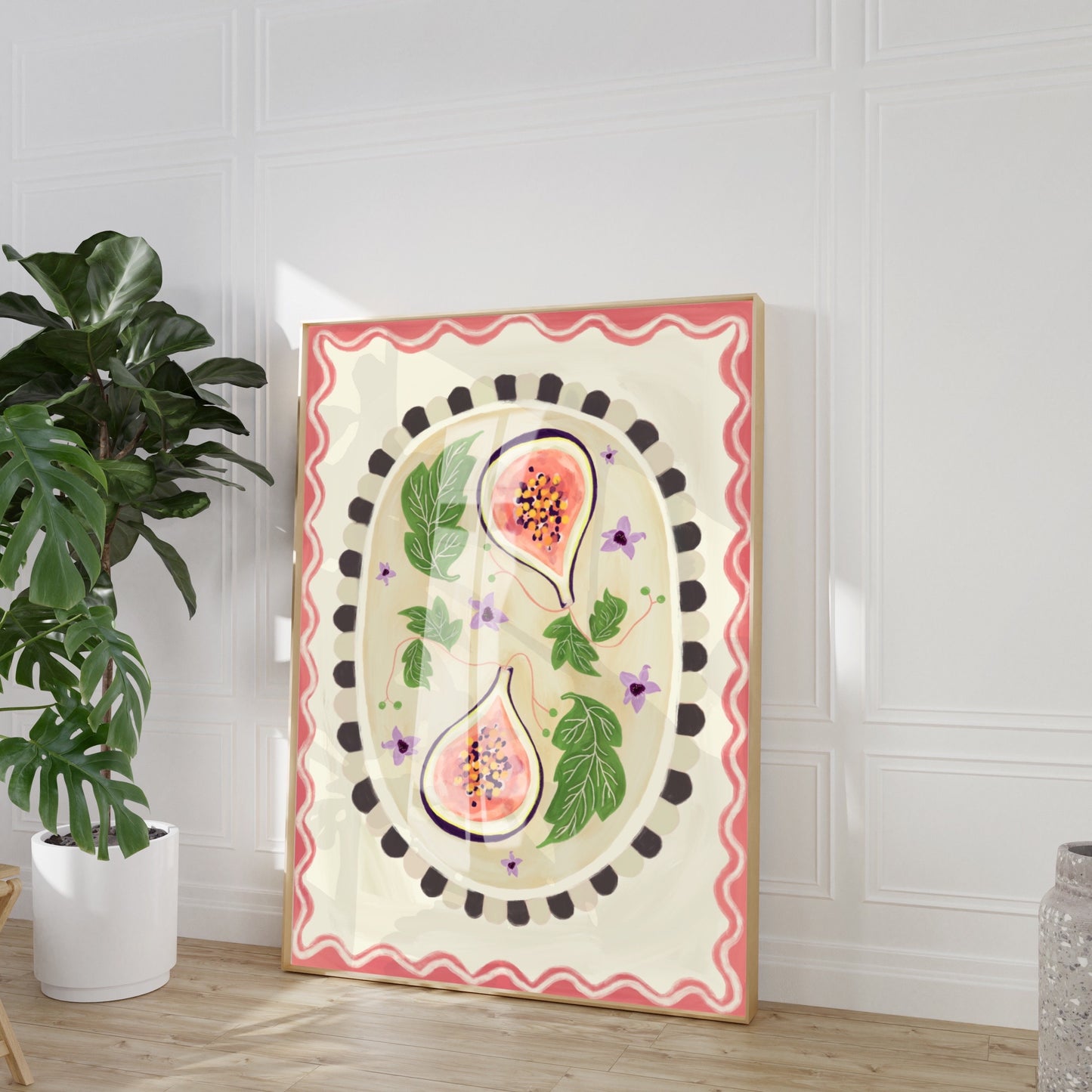Fig With Border | Unframed