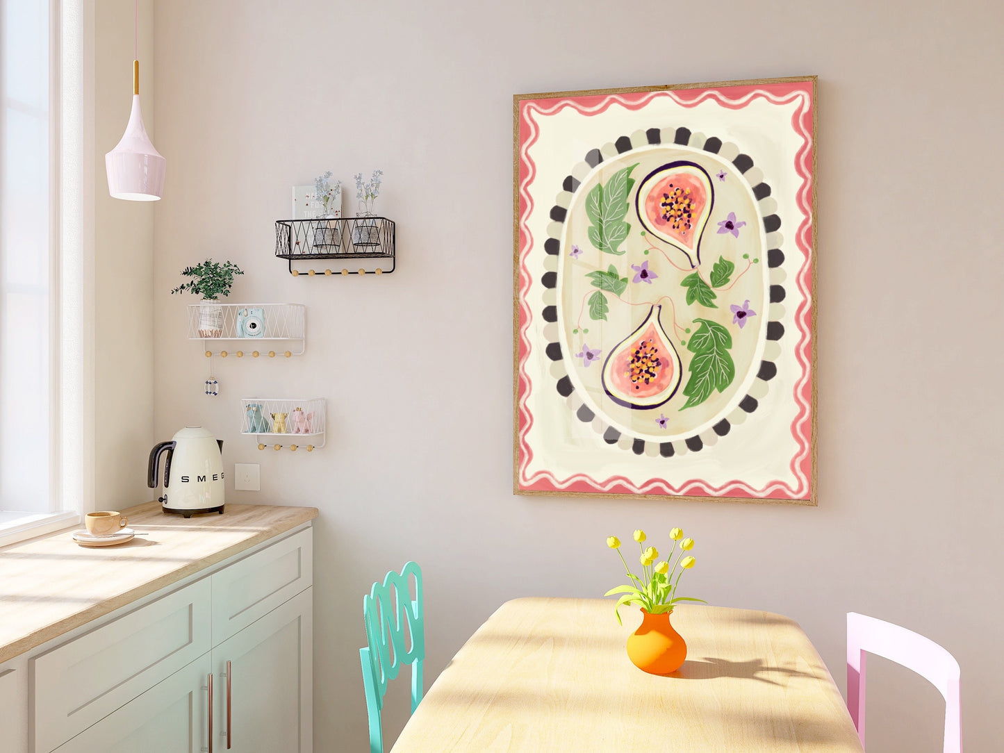 Fig With Border | Unframed