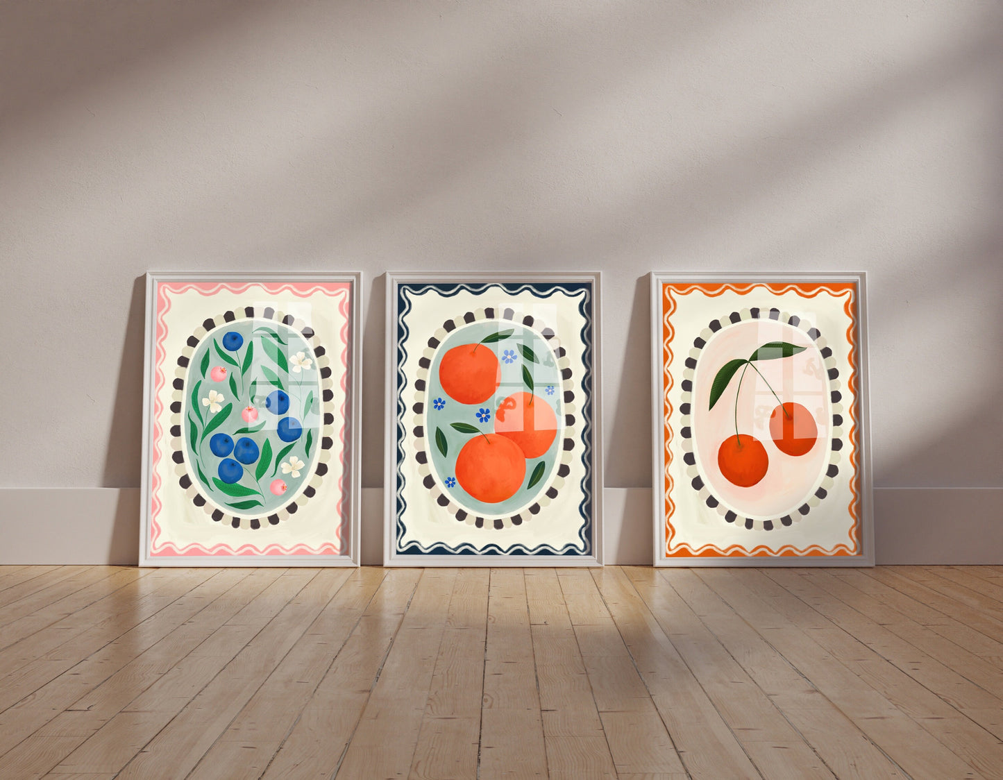 Orange With Border | Unframed