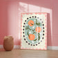 Peach With Border | Unframed