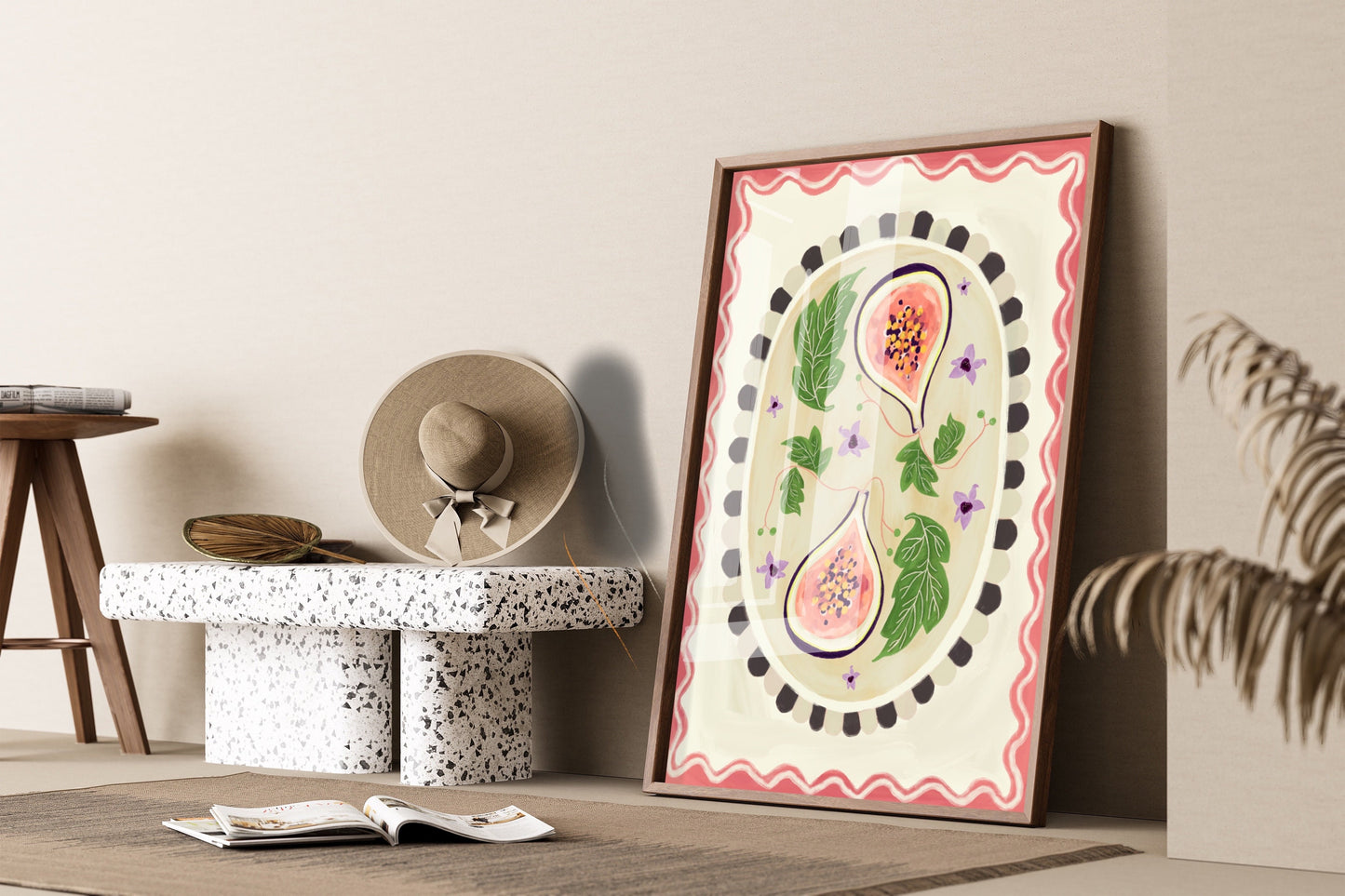 Fig With Border | Unframed