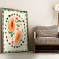 Papaya With Border | Unframed
