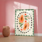 Papaya With Border | Unframed