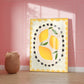 Lemon With Border | Unframed