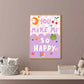 You Make Me Happy, Kids Happy Print, Bright Kids Wall Art, Cute Wall Art Kids Room, Nursery Bright Rainbow Art, Girls Bedroom, Boys Bedroom,