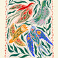 Little Birds / Bird illustration / Botanical / Nursery Art / Eclectic Wall Art / Wall Art / Print / Kids / Flowers / Colour Pop / Bright