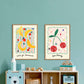 Mon Cherry, Children’s Wall Art, Kids Cute Art, Sweet Nursery Picture, Cute Print, Playroom, Kids Room Art, Banana Art,