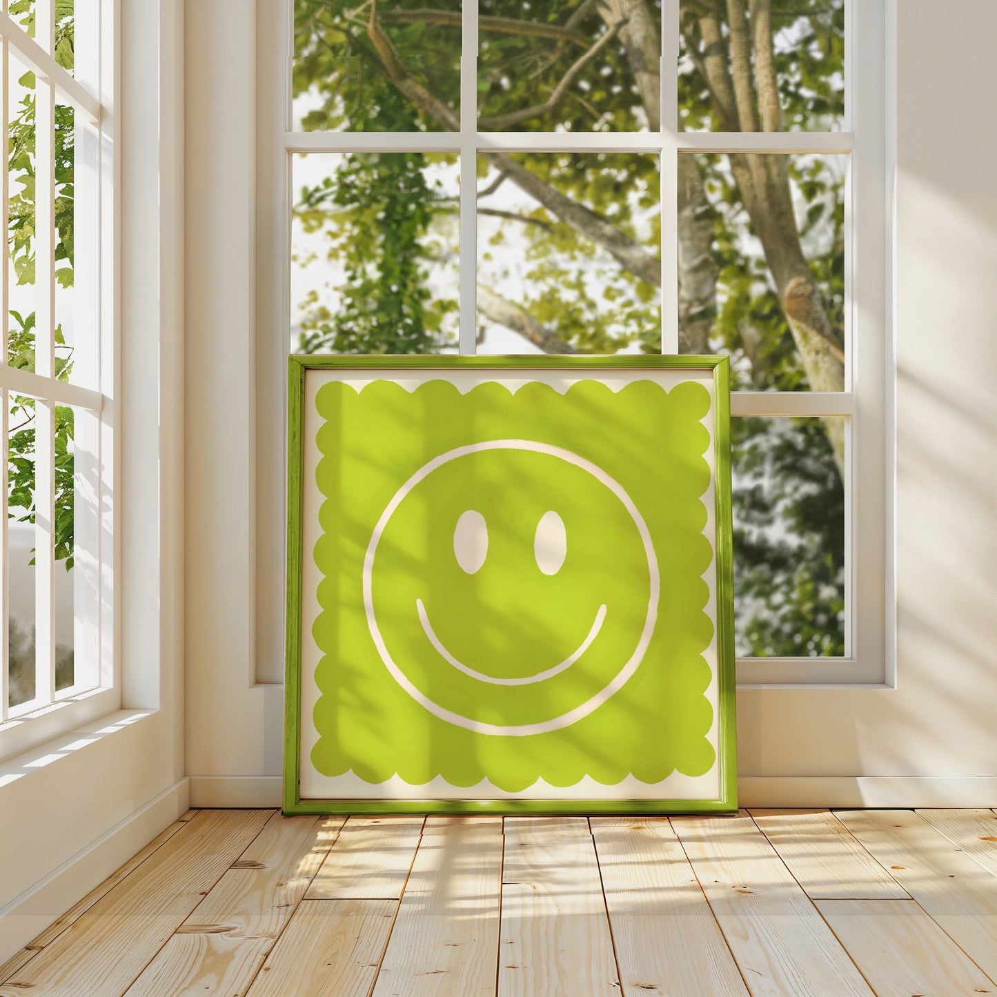 Lime Smiley | Unframed