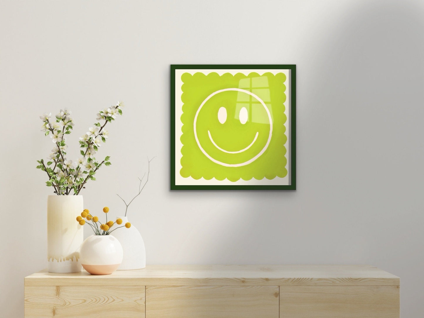 Lime Smiley | Unframed