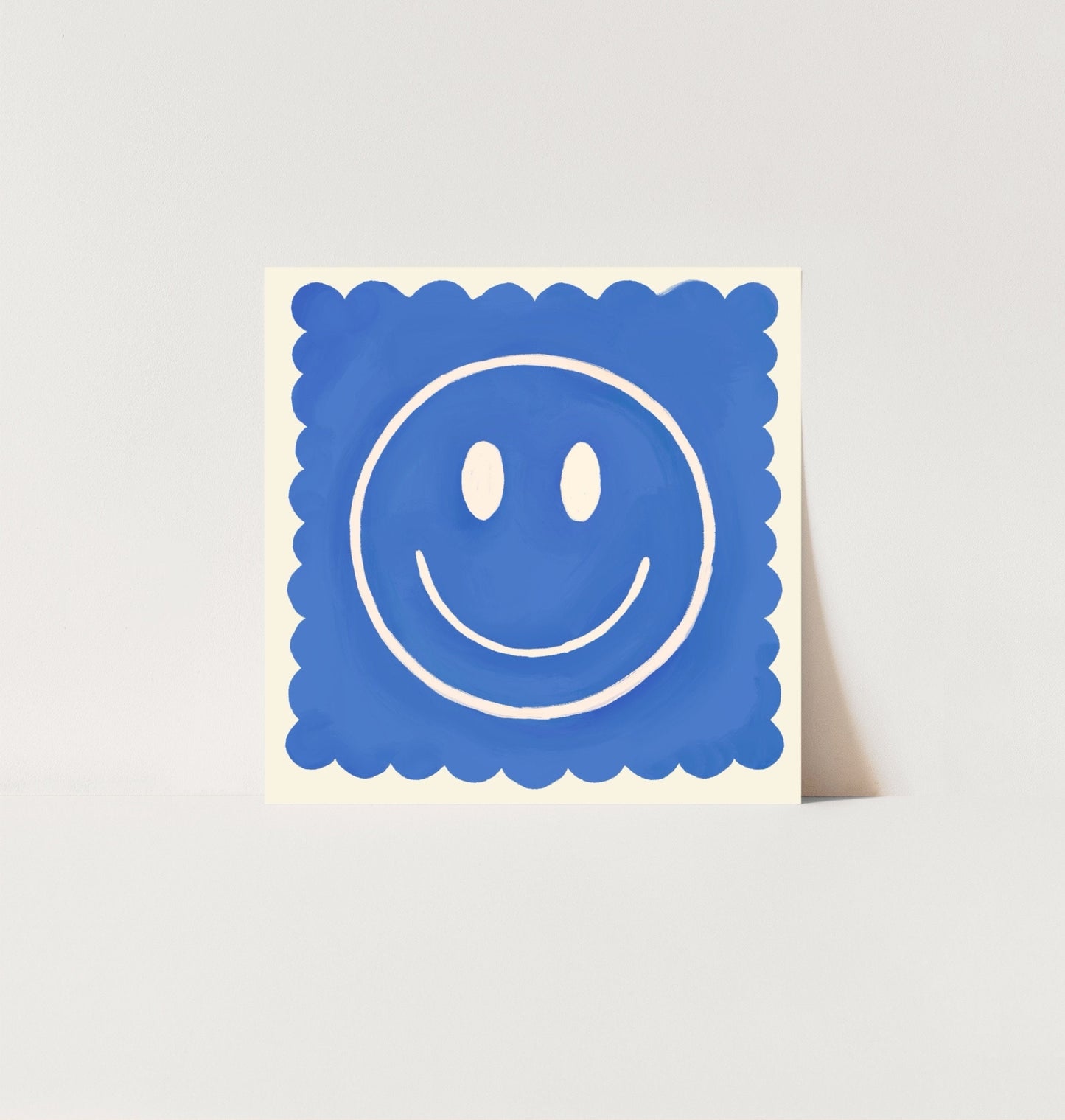 True Blue Smiley | Unframed