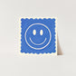 True Blue Smiley, Dopamine Decor, Maximalist, Colourful Wall Art, Smiley Face Wall Art, Wall Art, Art Prints, Colourful Art Prints, Square,
