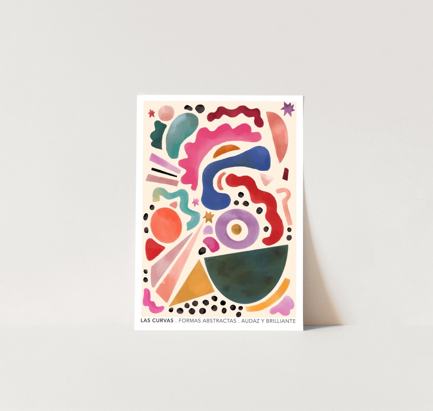Las Curvas Abstract | Unframed