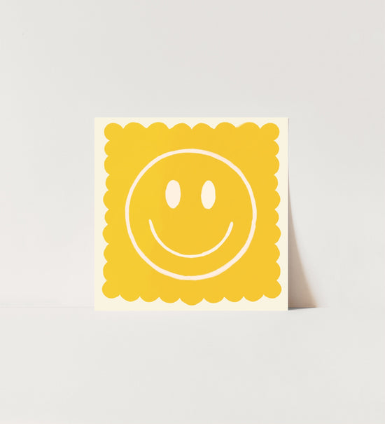 Yellow Smiley | Unframed